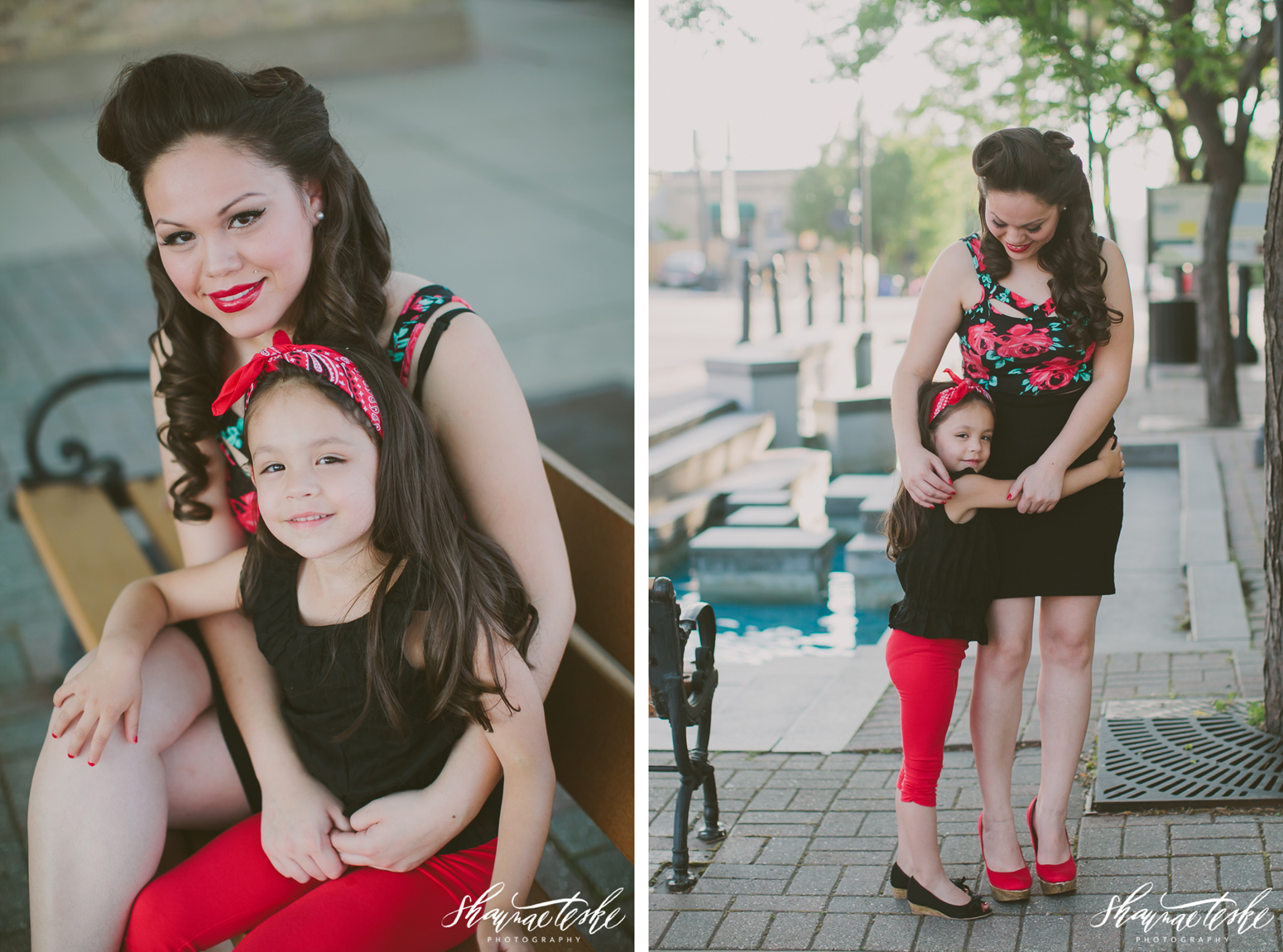 Brenda And Elánie Pin Up Inspired Mother Daughter Session De Pere Wisconsin Shaunae Teske