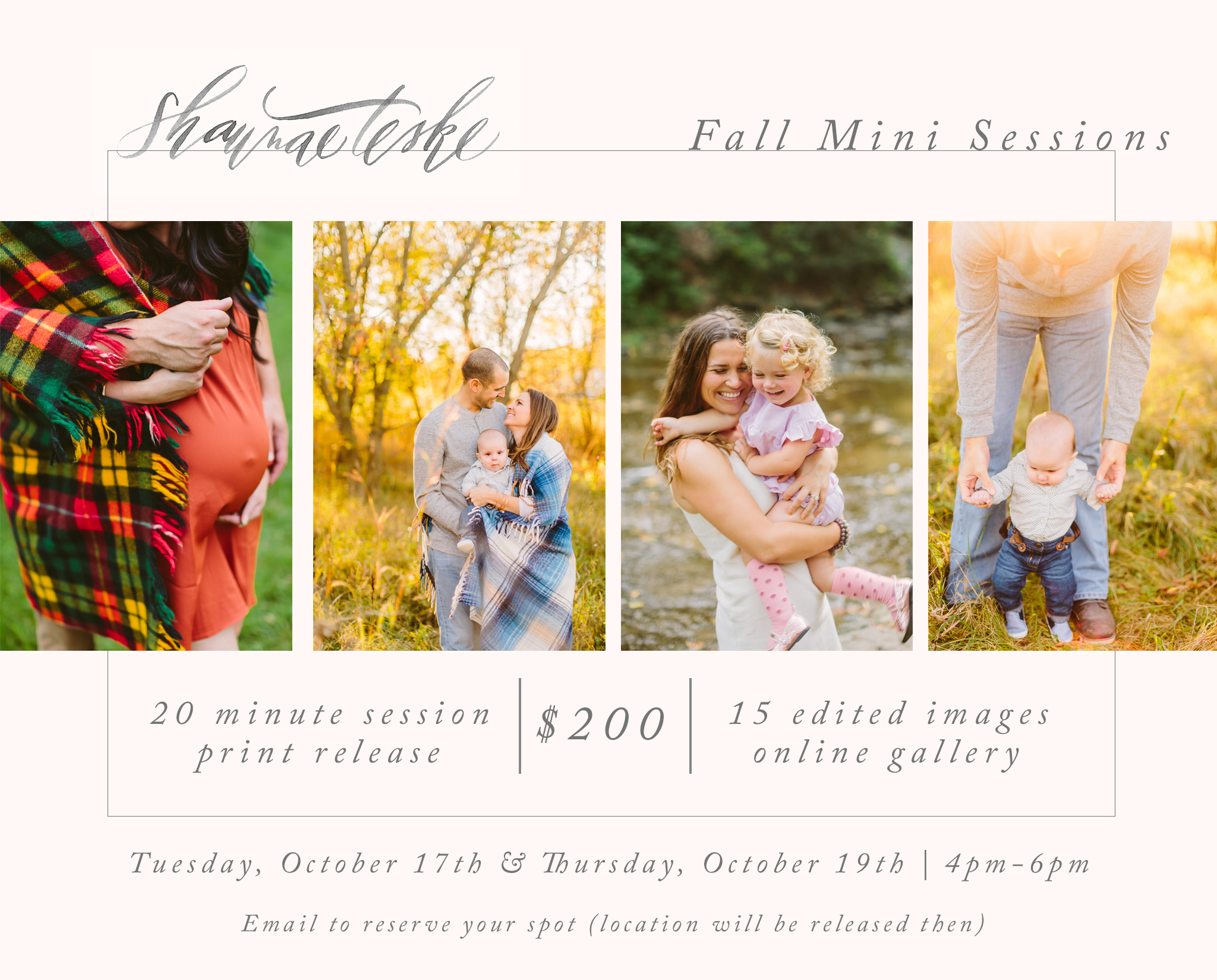 Fall Mini Sessions Now Available! Shaunae Teske PhotographyShaunae